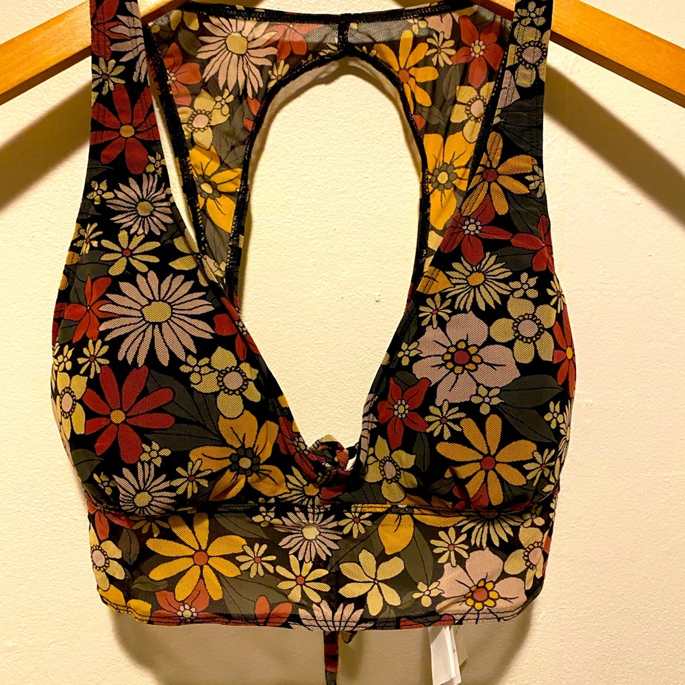 Hollister 
Gilly Hicks Mesh Tie-Back Plunge Bralette